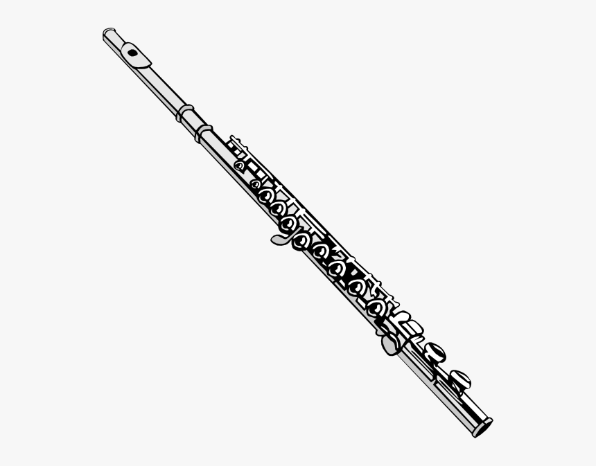 Flute Clip Art At Vector Clip Art Free - E Flat Flute Finger, HD Png Download, Free Download