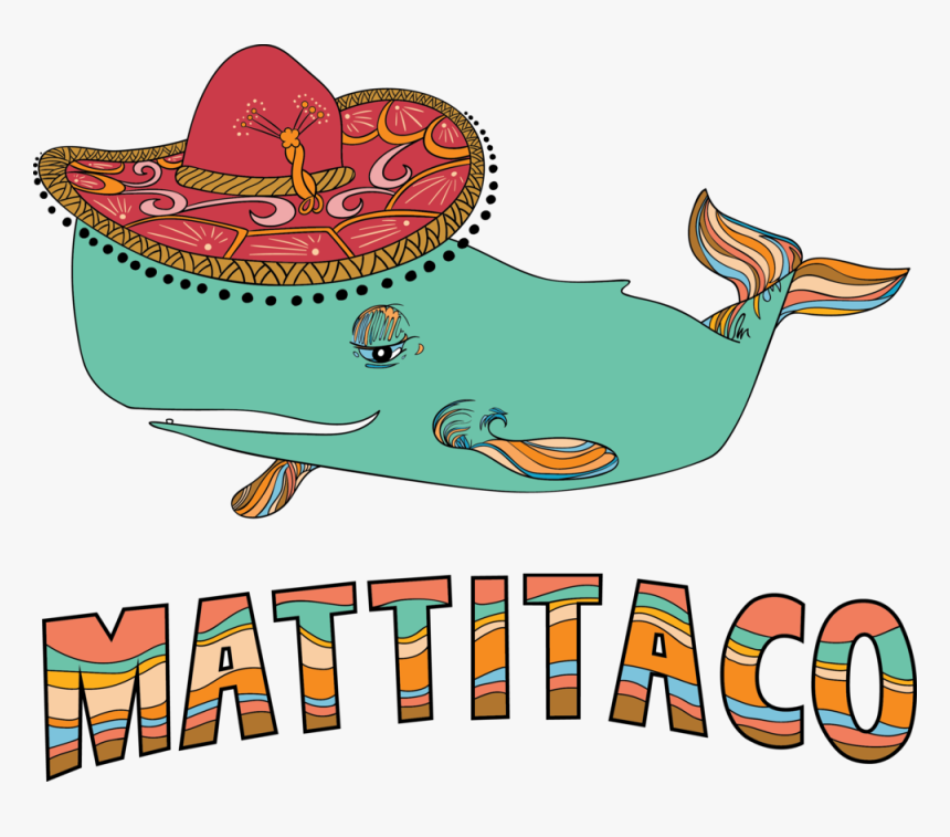 Taco Whale Color Text - Cartoon For Whale Color, HD Png Download, Free Download