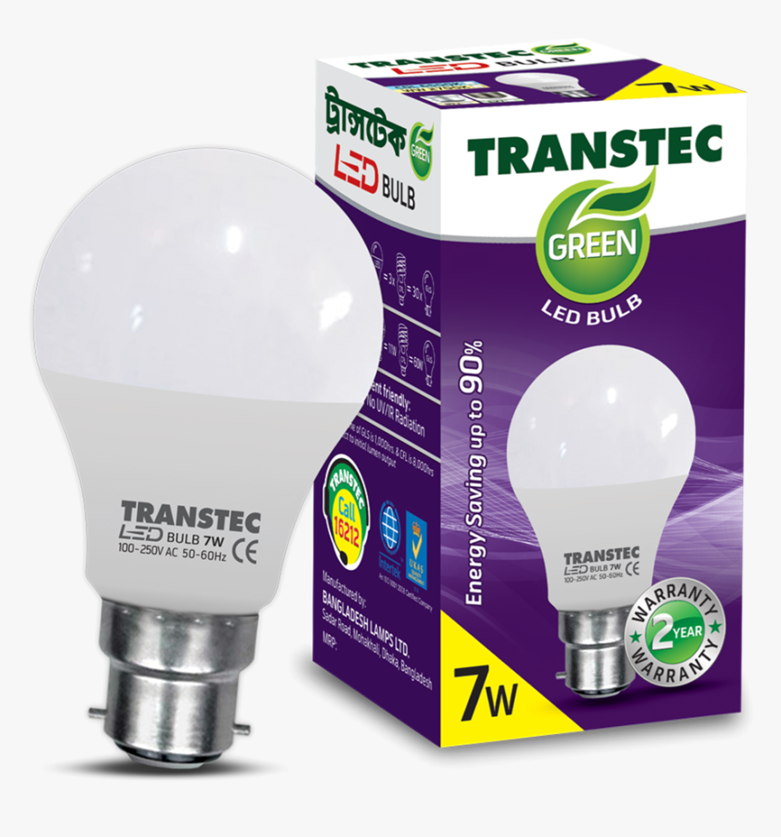 Transtec Green Led Bulb Bd Transcom Digital - Transtec Led Bulb Price In Bangladesh, HD Png Download, Free Download