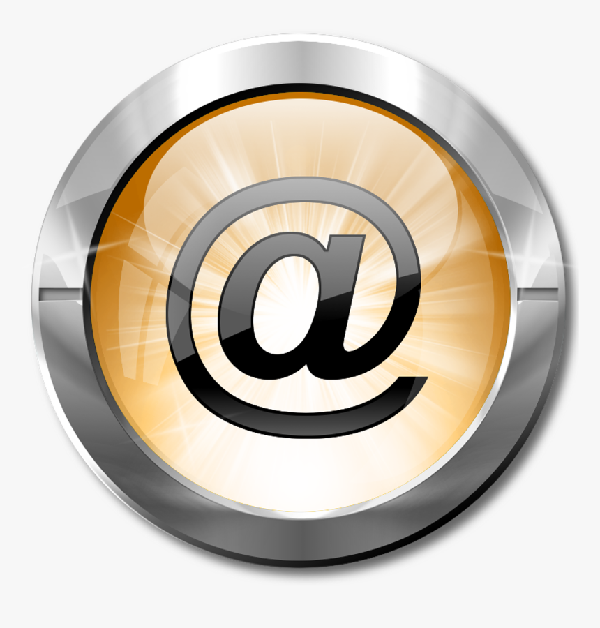 Arroba - Icono Email Naranja Png, Transparent Png, Free Download