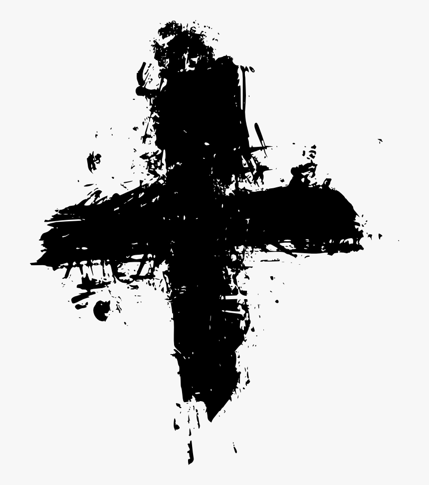 Brush Stroke Cross Png - Clipart Brush Stroke Cross, Transparent Png ...