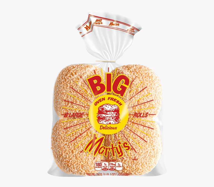 Martin"s® Big Marty"s Rolls - Martins Hamburger Buns, HD Png Download, Free Download