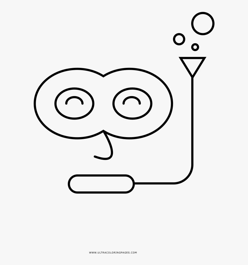 Snorkel Mask Coloring Page - Line Art, HD Png Download, Free Download