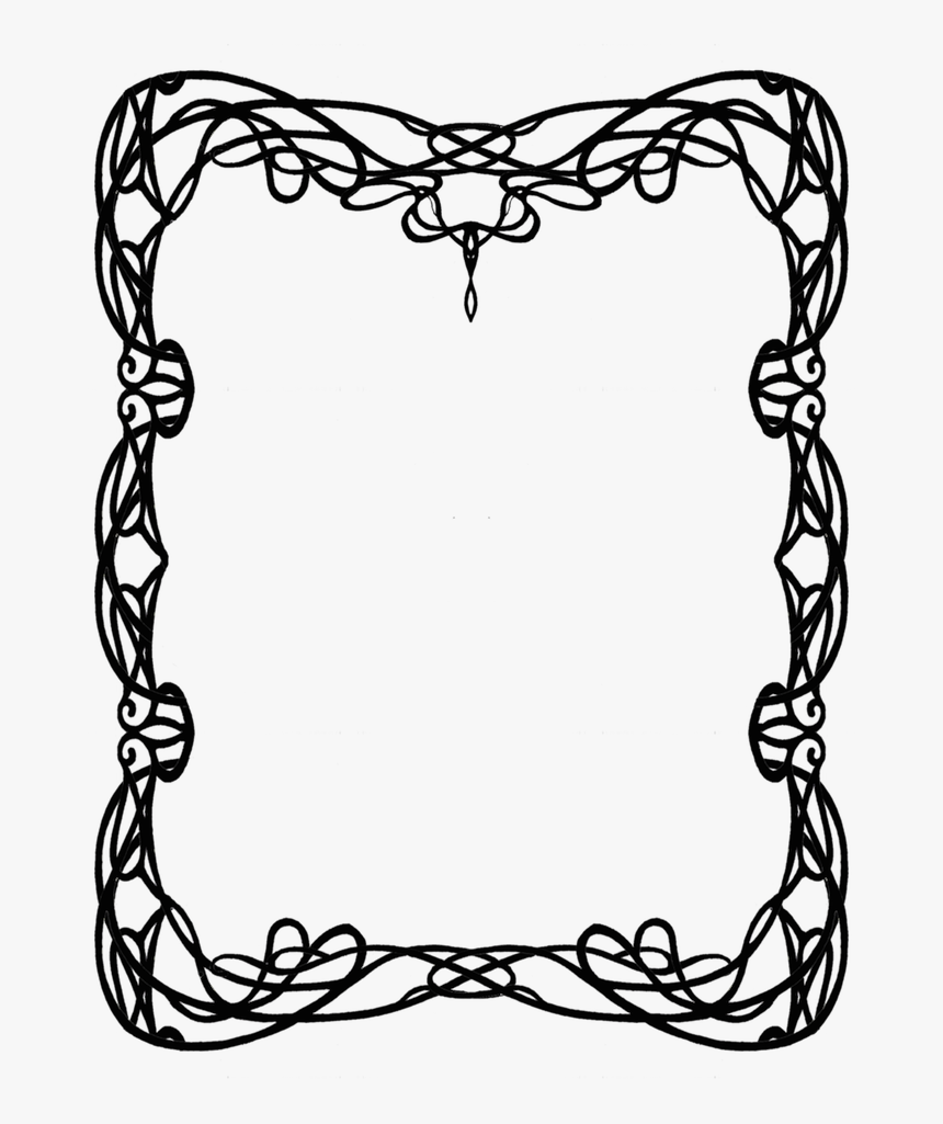 Art Nouveau Patterns Border, HD Png Download, Free Download