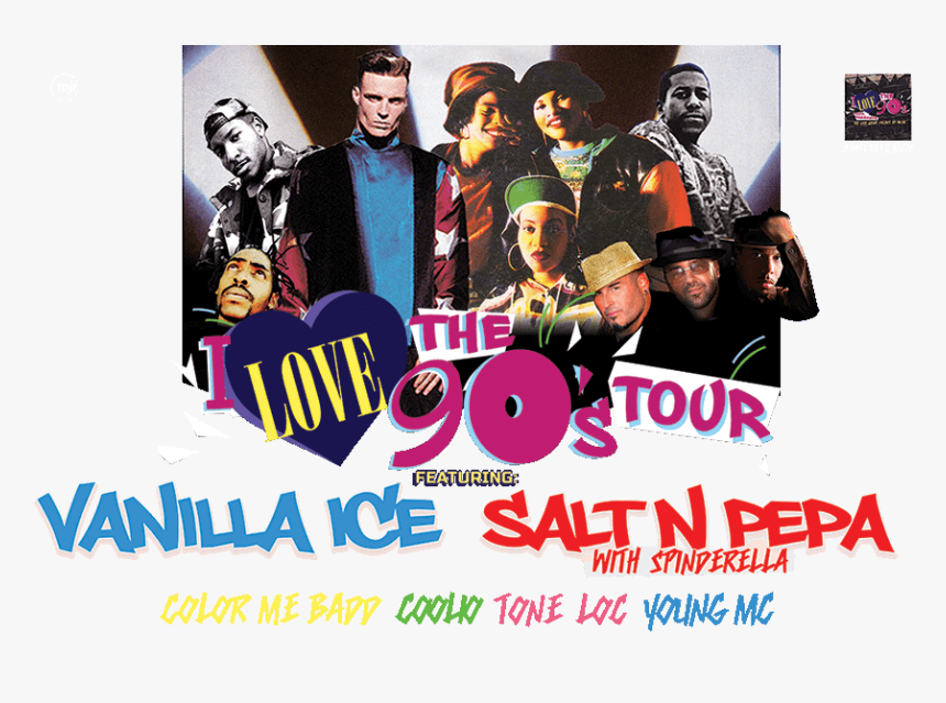 I Love The 90s Png - Love The 90's Tour, Transparent Png, Free Download