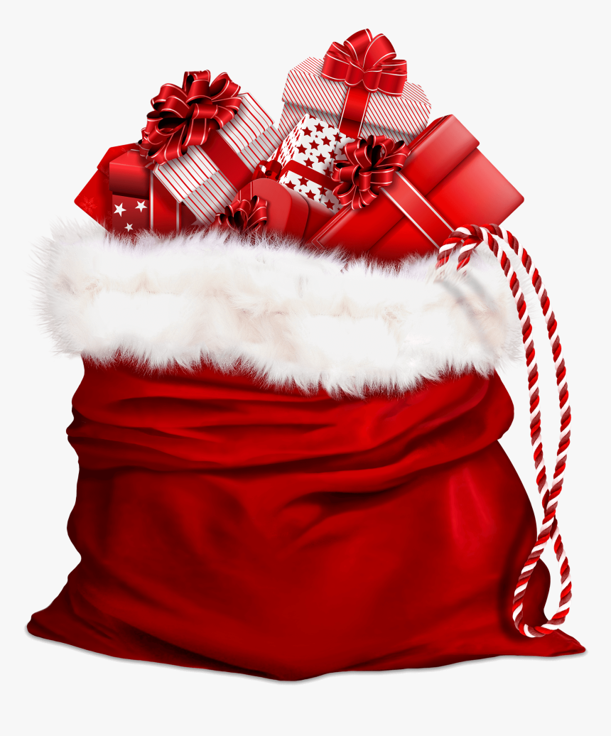 Santa Claus Christmas Gift Clip Art Santa Bag Transparent Png Clip | My ...