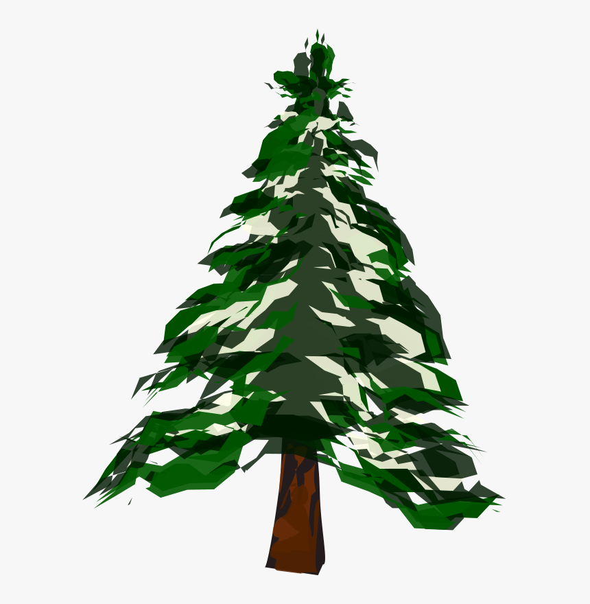 Winter Tree Clipart - Christmas Tree, HD Png Download, Free Download