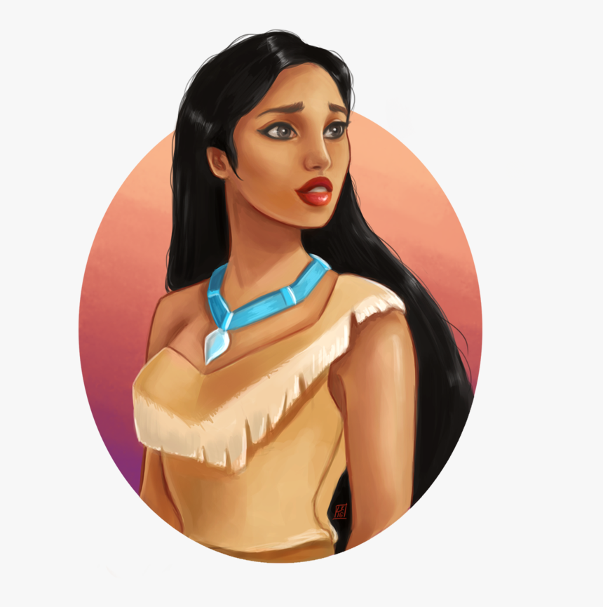 Pocahontas Portrait By Lornakelleherart - Princess Pocahontas Portrait, HD Png Download, Free Download