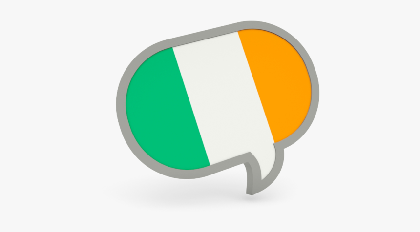 Speech Bubble Icon - Speech Bubble Ireland Flag, HD Png Download - kindpng