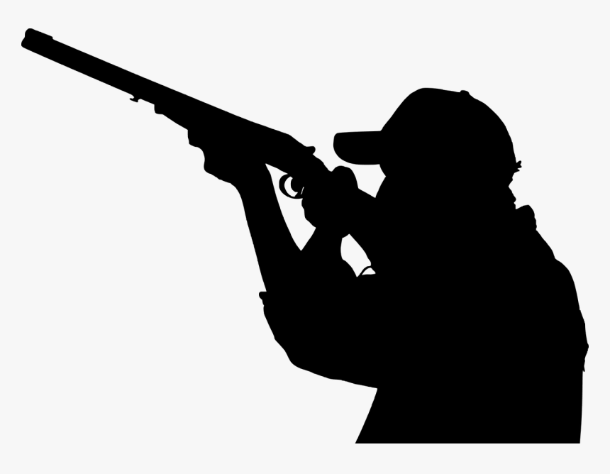 American With Gun Silhouette Png, Transparent Png, Free Download