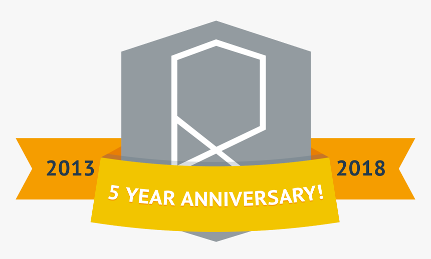 5 Year Anniversary Png - Logo Celebration Of 5 Years, Transparent Png, Free Download