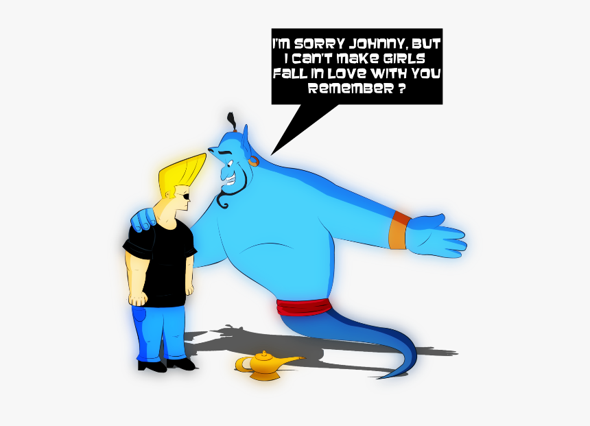 Johnny Bravo With Genie-ube435 - Johnny Bravo Major Man, HD Png Download, Free Download