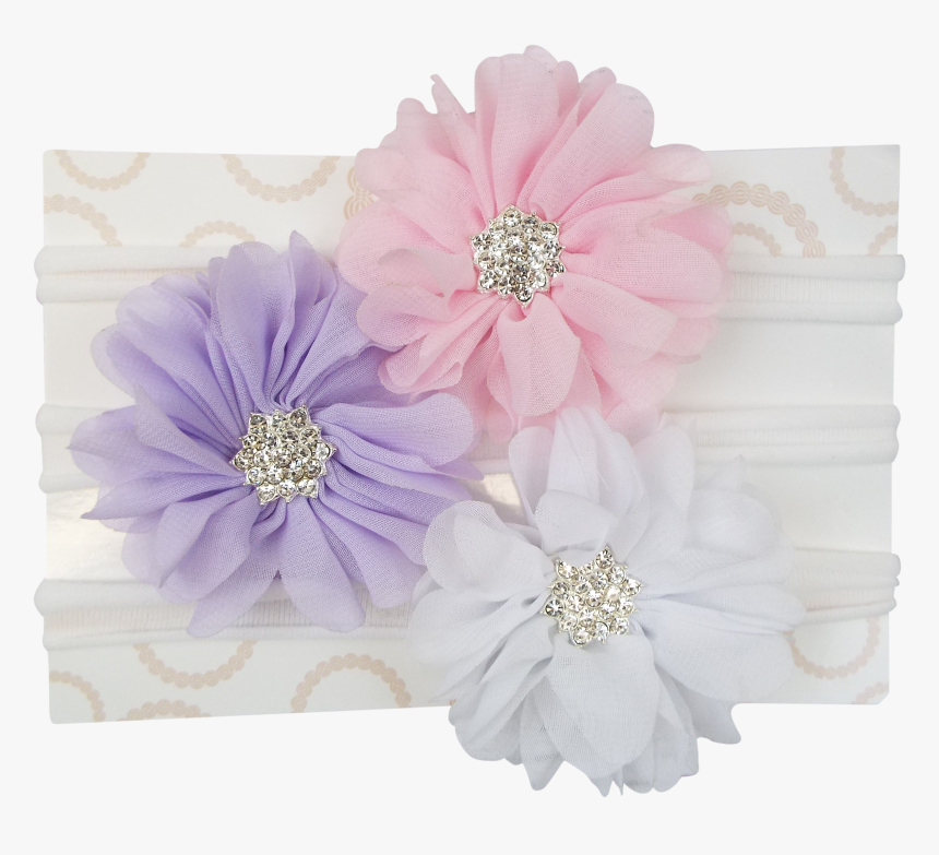 Set Of 3 Skinny Nylon Flower Headbands, HD Png Download, Free Download