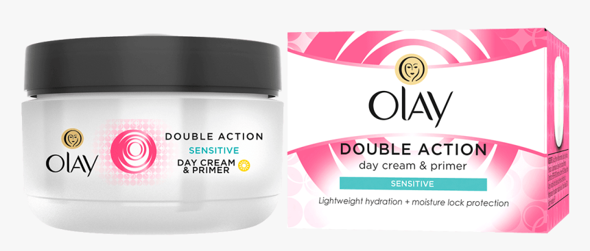 Essentials Double Action Day Cream For Sensitive Skin - Olay Double Action Day Cream, HD Png Download, Free Download