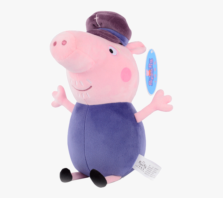 Pig Peggy Peppapig Plush Toys Genuine Pink Pig Little - Peppa Pig Grandpa Pig Toys, HD Png Download, Free Download