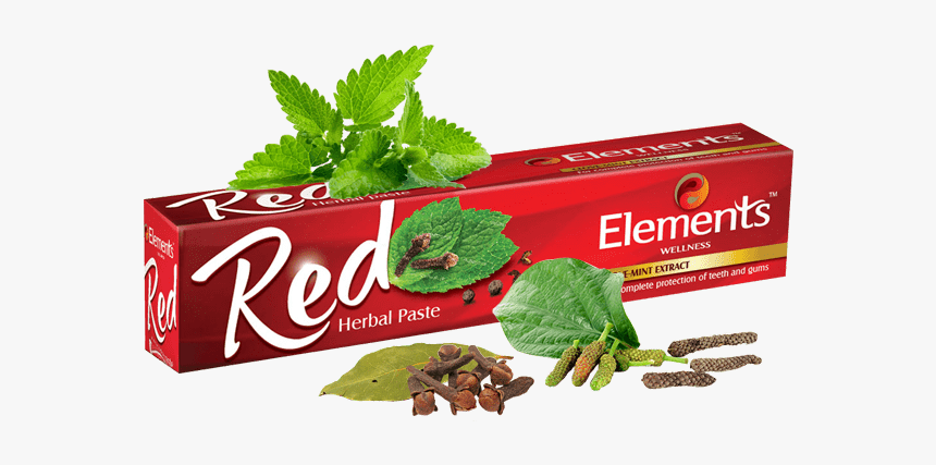 Elements Red Herbal Toothpaste, HD Png Download, Free Download