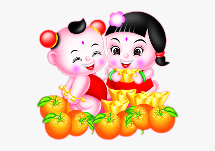 Transparent Mascot Drawing Fuwa Fruit Food For New - 桔子, HD Png Download, Free Download