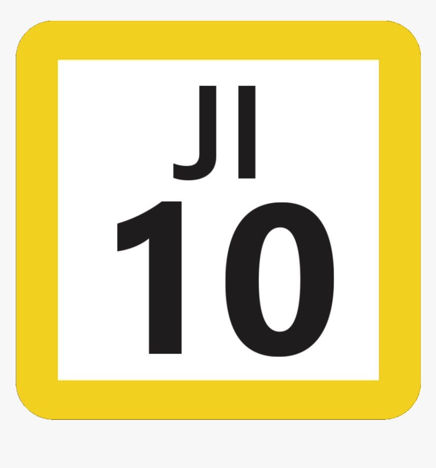 Jr Ji-10 Station Number - Sign, HD Png Download, Free Download