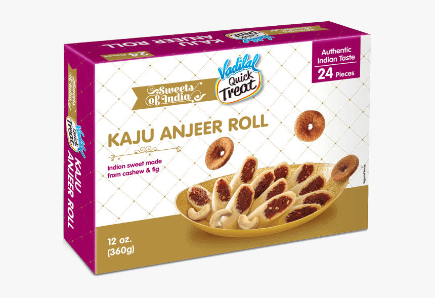 Kaju Anjeer Roll - Vadilal, HD Png Download, Free Download