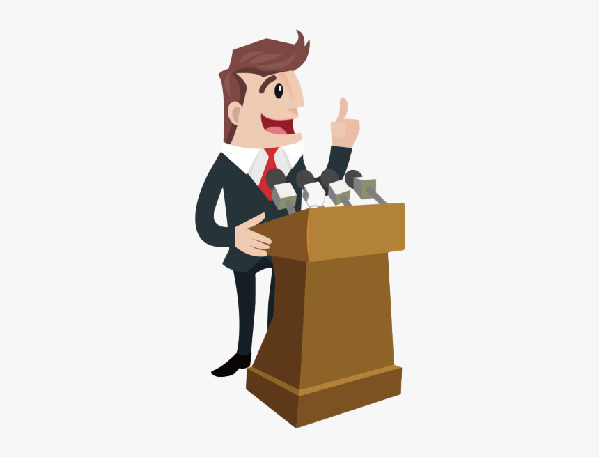 Making A Speech Png Free Download - Man Making A Speech, Transparent Png, Free Download