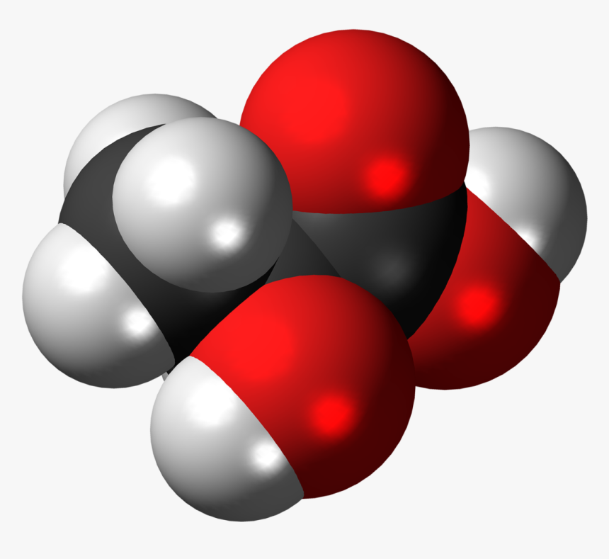 Runner Clipart Lactic Acid - Lactic Acid Molecule, HD Png Download, Free Download