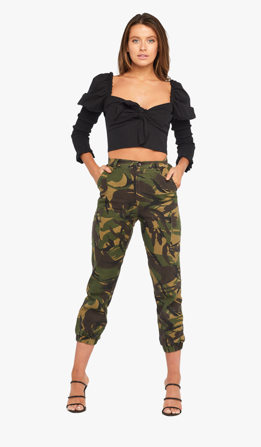 Safari Camo Pant In Colour Chive - Girl, HD Png Download, Free Download