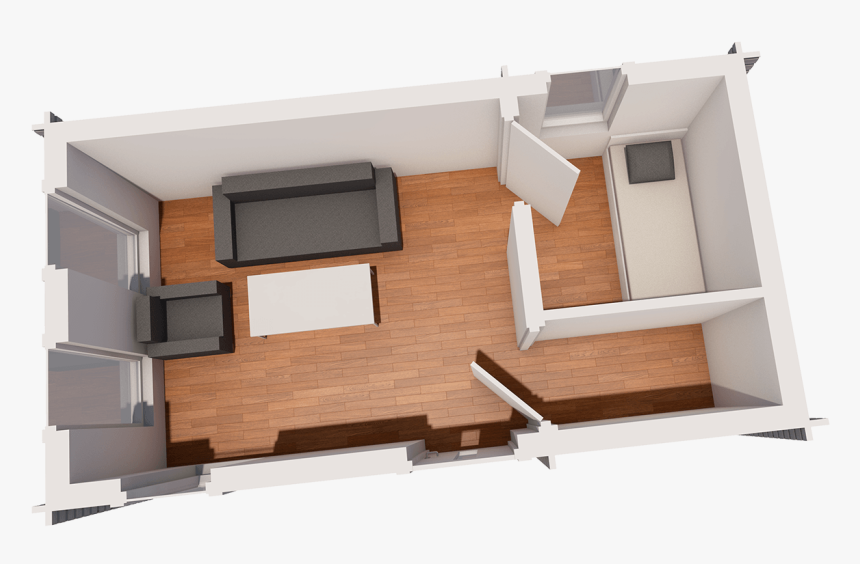 Transparent House Blueprint Png - Planlösning Attefallshus, Png Download, Free Download