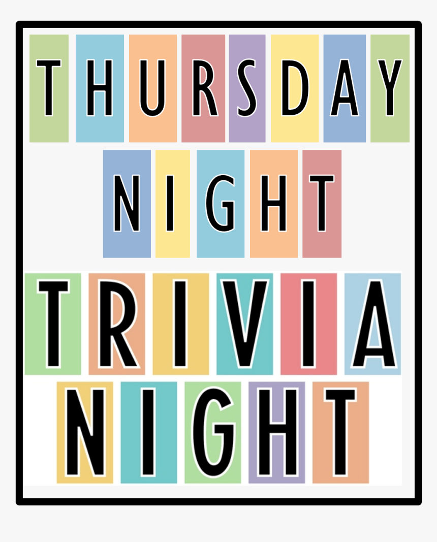 Trivia Night , Png Download - Thursday Night Trivia Night, Transparent Png, Free Download