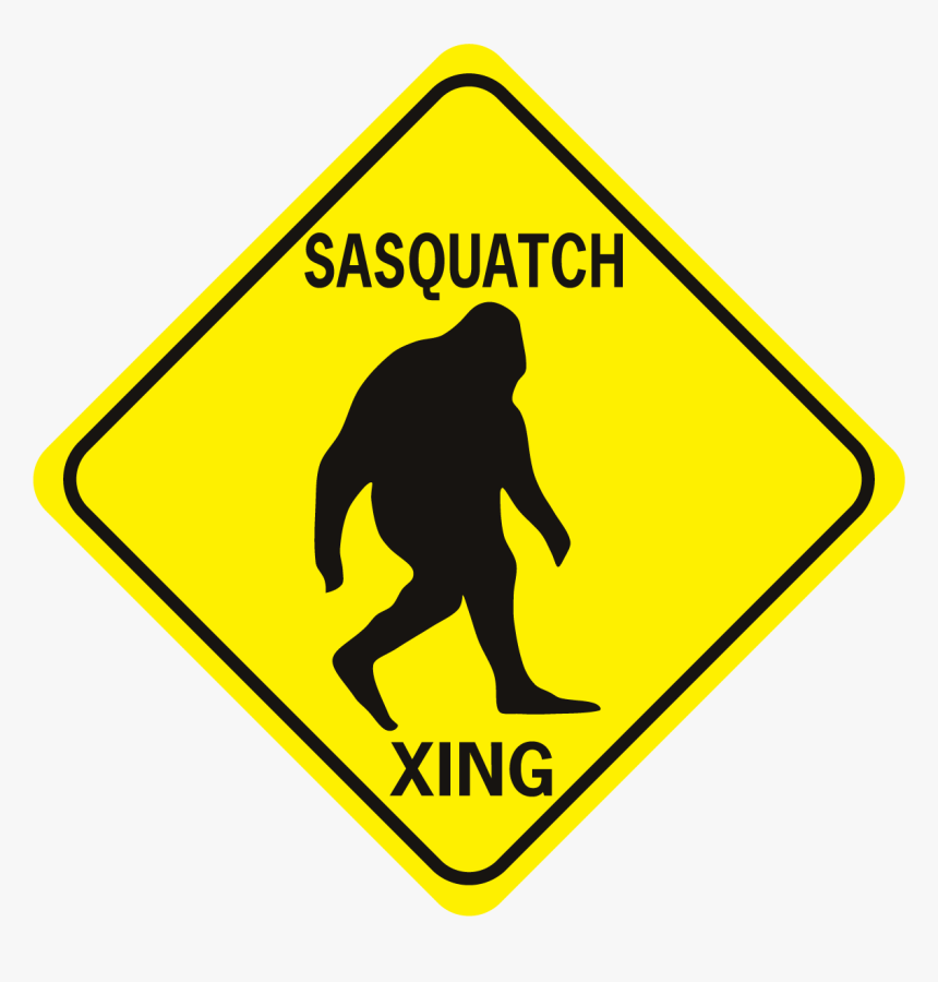 Sasquatch Xing Diamond - Sign In The Road, HD Png Download, Free Download