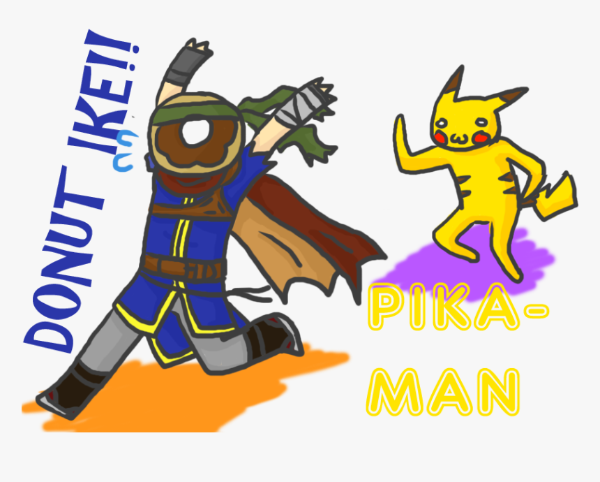 Picture Transparent Donut Ike And Pika Man By Doki - Donut Ike, HD Png Download, Free Download