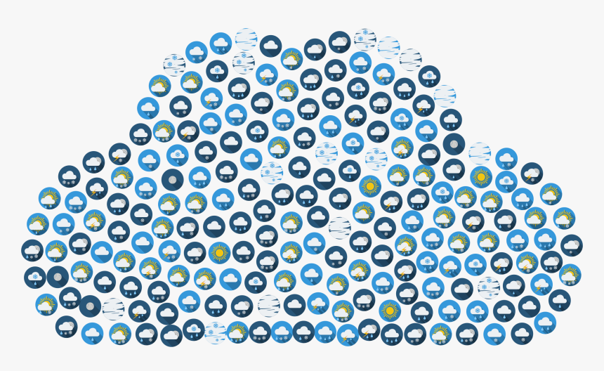 Weather Cloud Icons Clip Arts - Wettersymbole, HD Png Download, Free Download