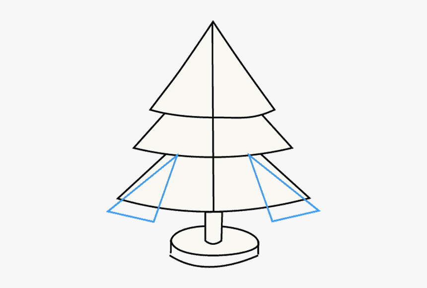 How To Draw Christmas Tree - Sail, HD Png Download, Free Download