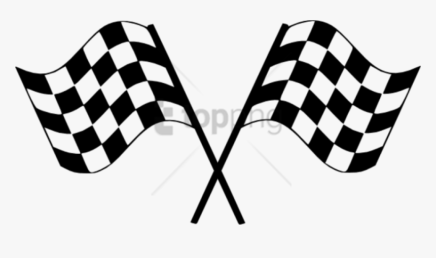 Free Png Finish Line Clip Art Png Png Image With Transparent - Race Car Flag Png, Png Download, Free Download