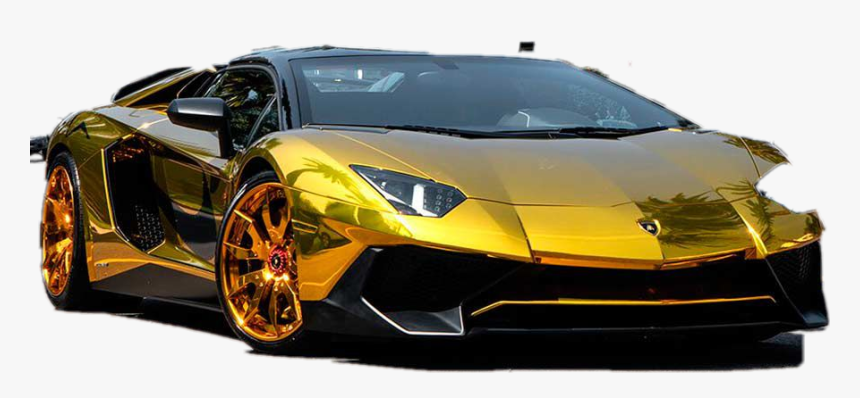 #lambo - Lamborghini Aventador Sv Roadster Gold, HD Png Download, Free Download