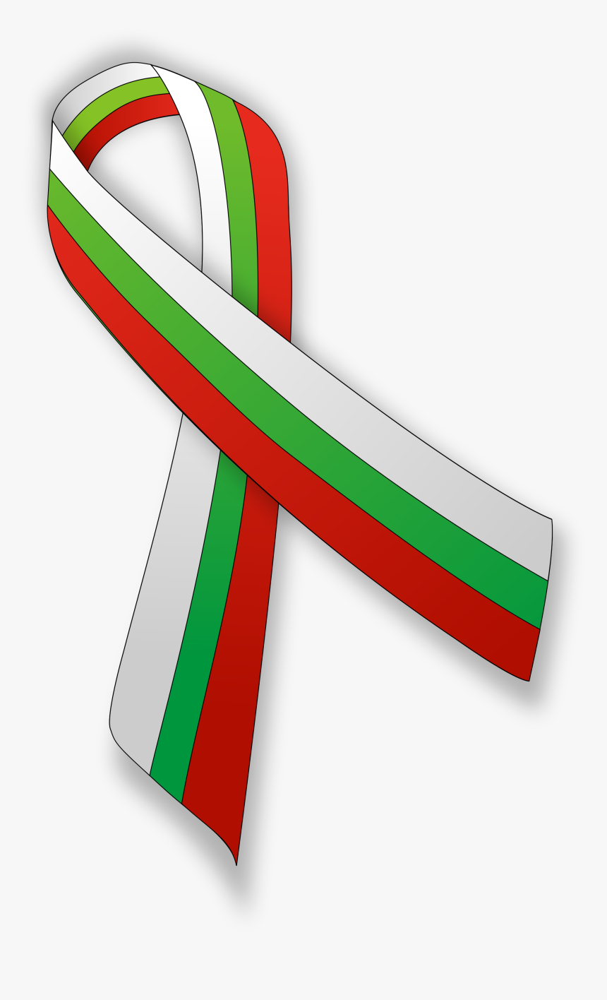 Green White Red Ribbon , Png Download - Green White Red Ribbon, Transparent Png, Free Download