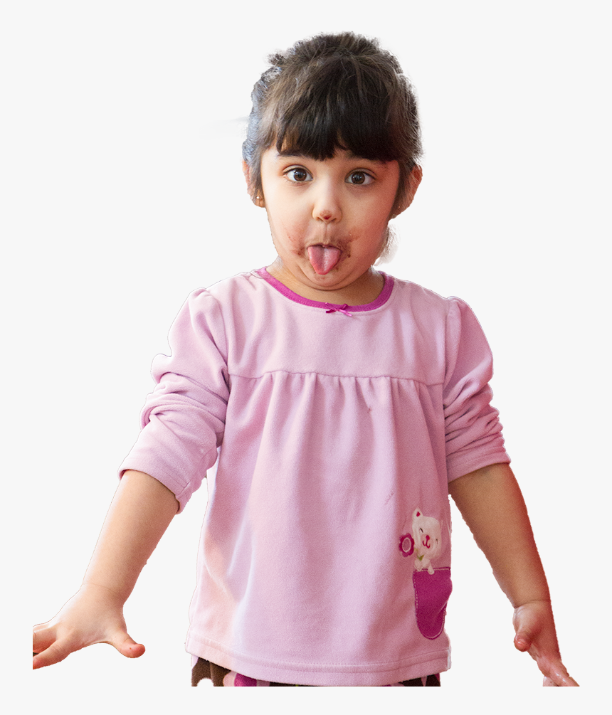 Shocked Girl Covered In Pudding - Child, HD Png Download, Free Download