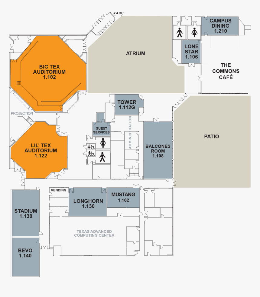 Commons Building Layout - Floor Plan, HD Png Download - kindpng