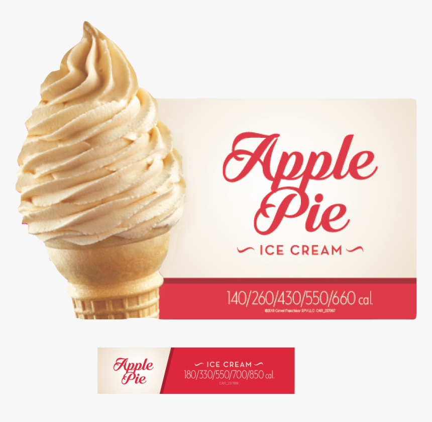 Apple Pie Ice Cream Mandy Jefferis - Soft Serve Ice Creams, HD Png Download, Free Download