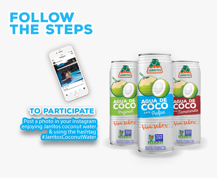 Jarritos Coconut Water Cruise Sweepstakes - Agua De Coco Jarritos, HD Png Download, Free Download