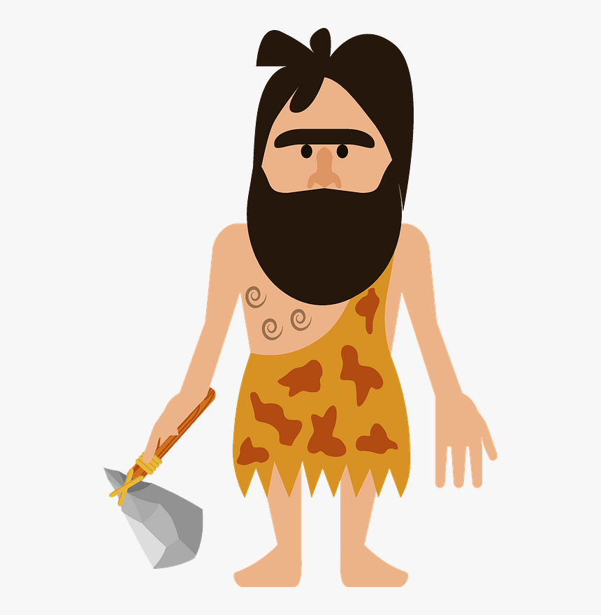 Caveman With An Axe Clipart - Caveman Clipart, HD Png Download, Free Download