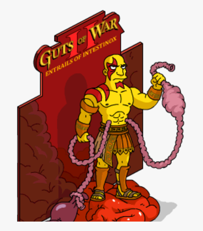 Guts Of War 2 The Simpsons, HD Png Download, Free Download