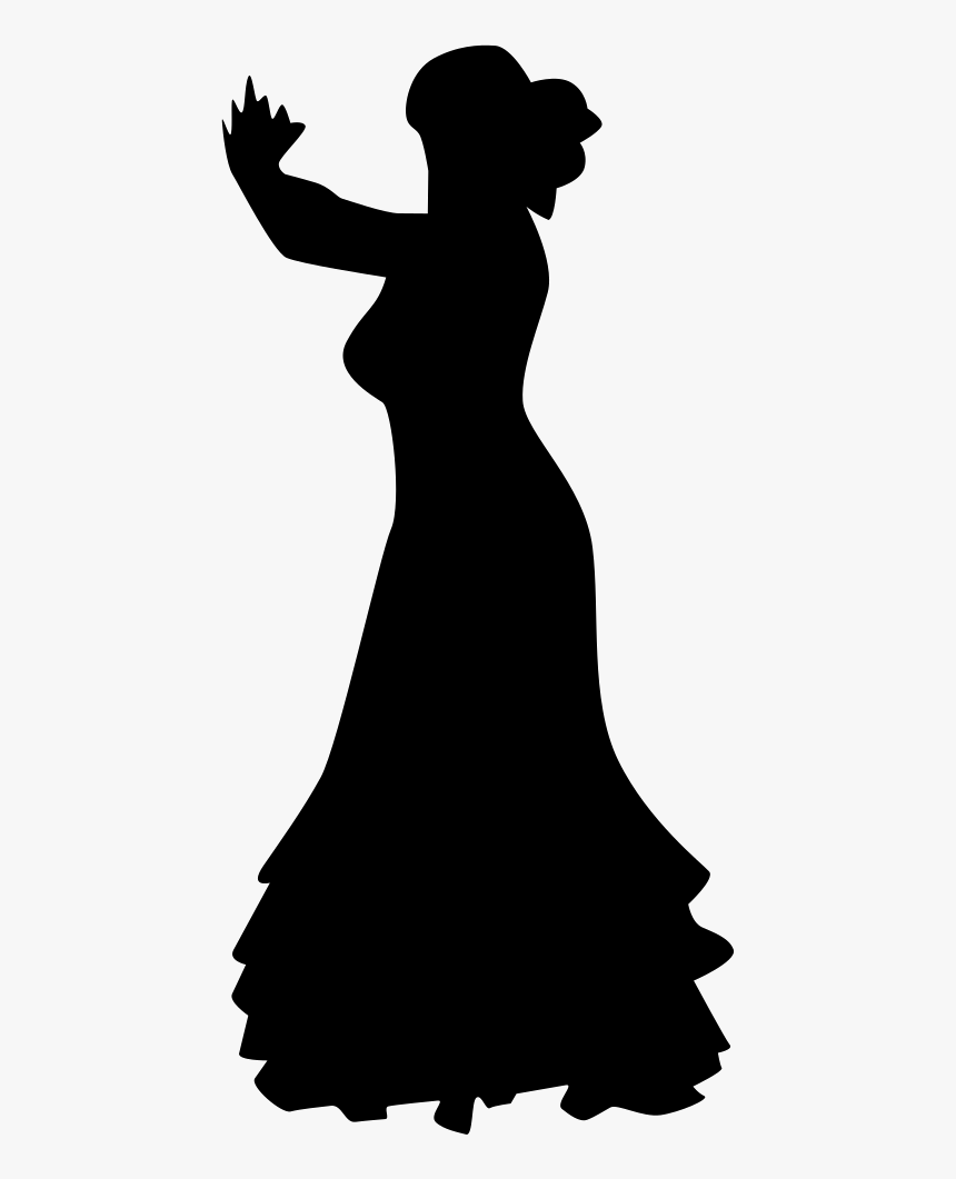 Flamenco Female Dancer Silhouette, HD Png Download, Free Download