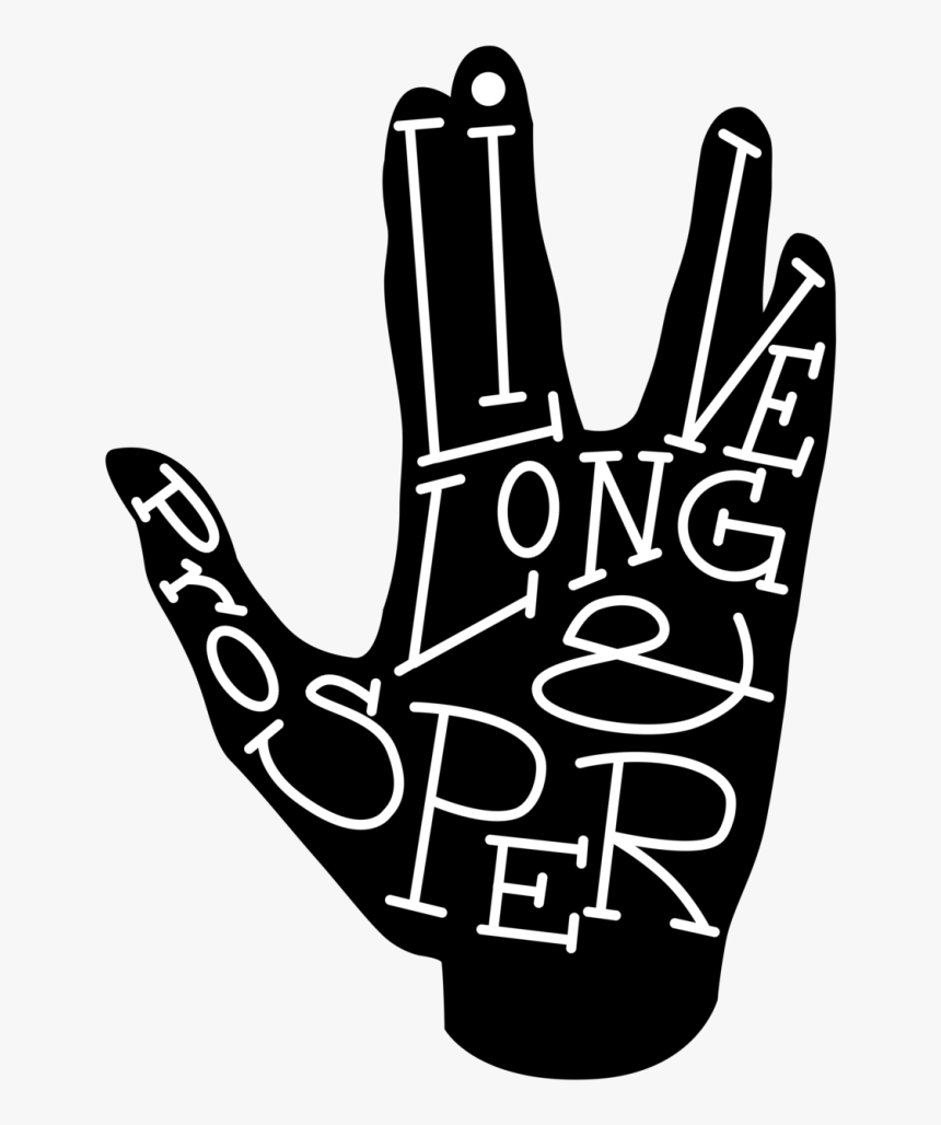 Live Long And Prosper Hand Png - Star Trek Shirt Clipart, Transparent Png, Free Download