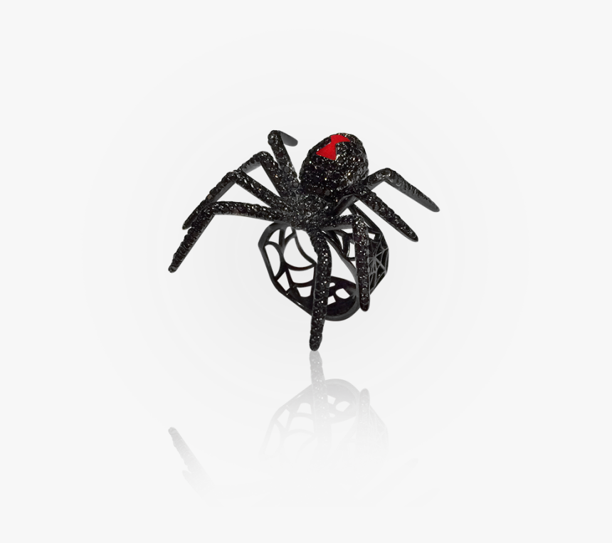 Gems And Jewelry And Other Sparkling Things - Black Widow Spider Wedding Ring, HD Png Download, Free Download