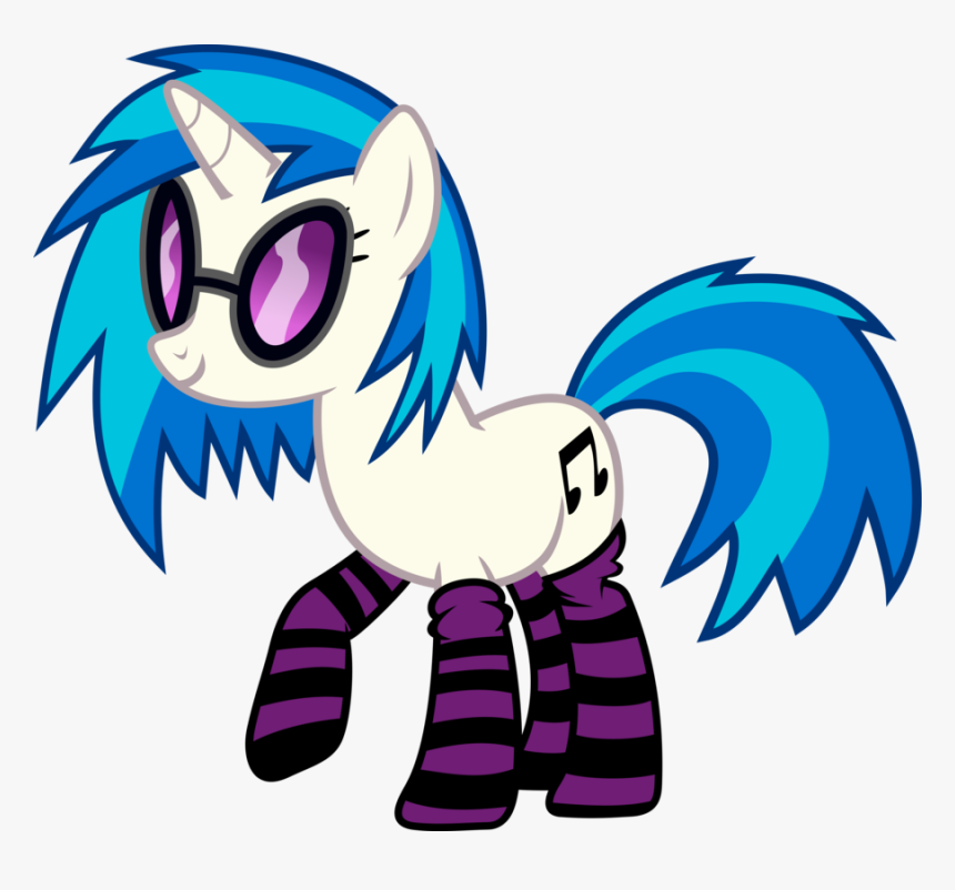 Vinyl Scratch In Socks - My Little Pony Dj Pon3, HD Png Download, Free Download