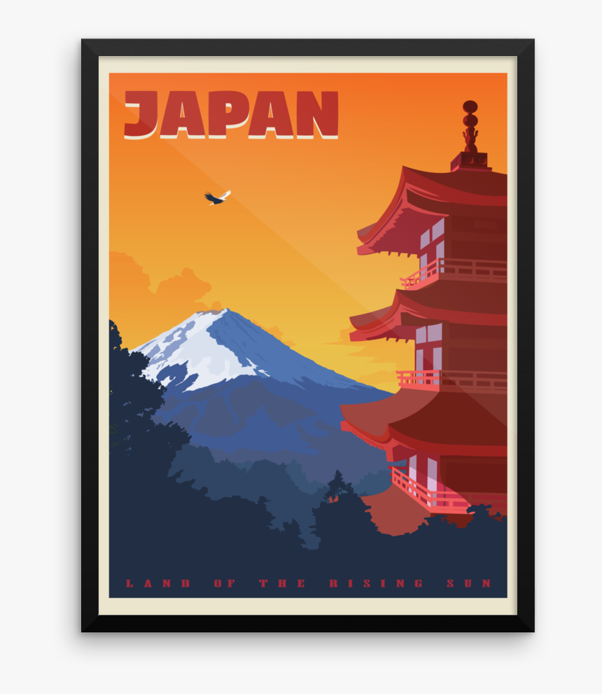 Japanese Vintage Travel Art, HD Png Download, Free Download