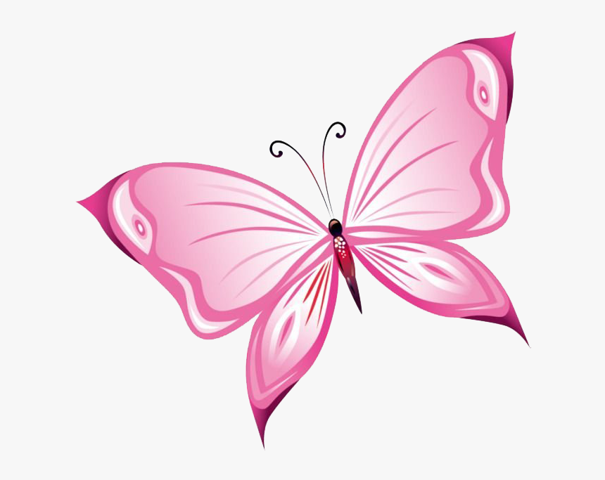 Pink Butterfly Png Image - Transparent Background Pink Butterfly Png, Png Download, Free Download
