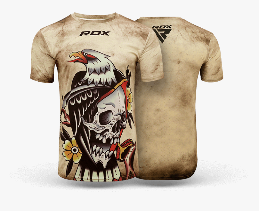 Harrier - Rdx T14 Brown Harrier Tattoo T-shirt, HD Png Download, Free Download