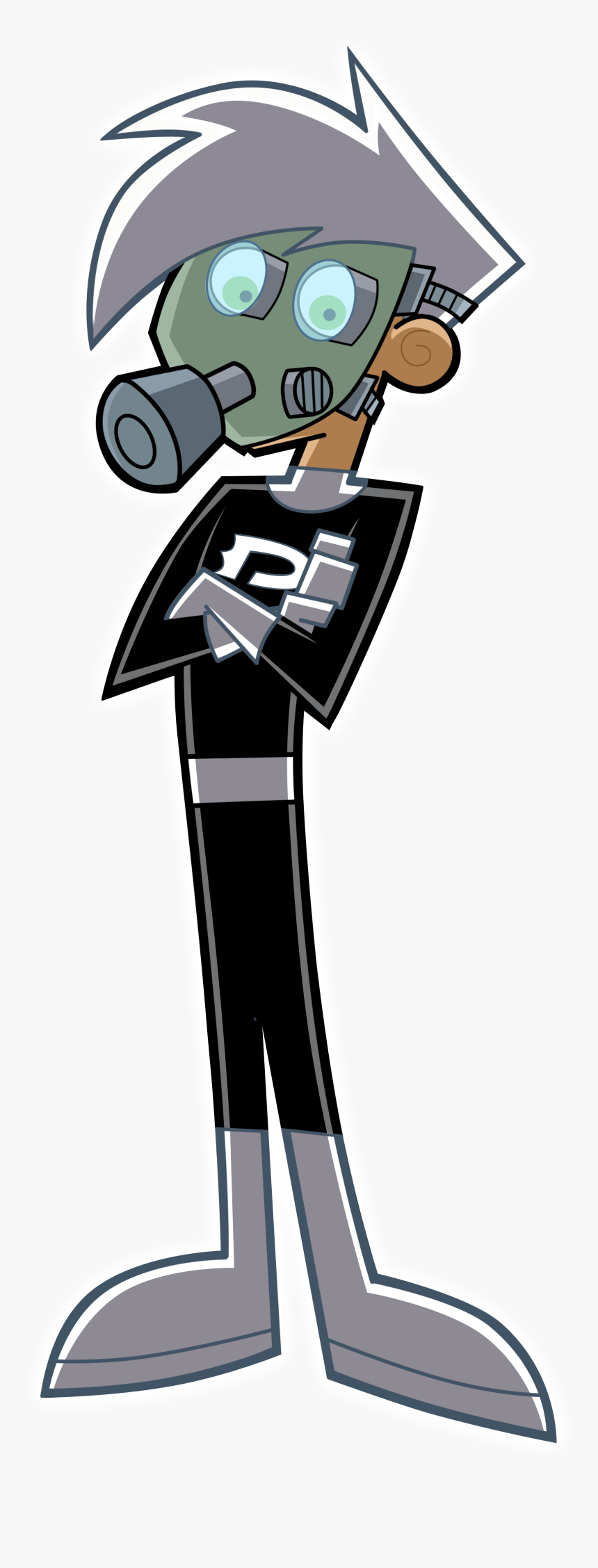 Danny Phantom In His Gas Mask - Danny Phantom Png, Transparent Png, Free Download