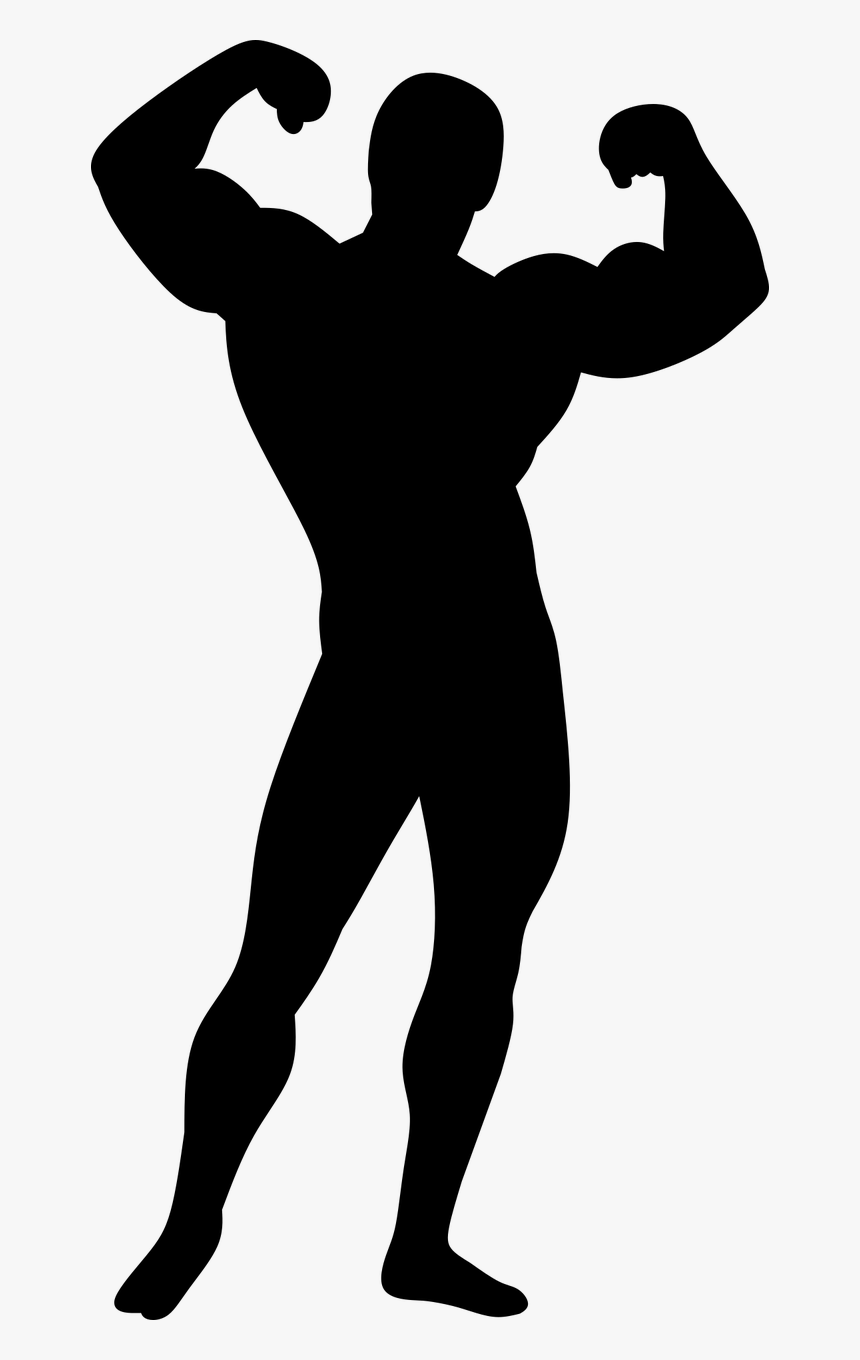 Bodybuilder Silhouette, HD Png Download, Free Download